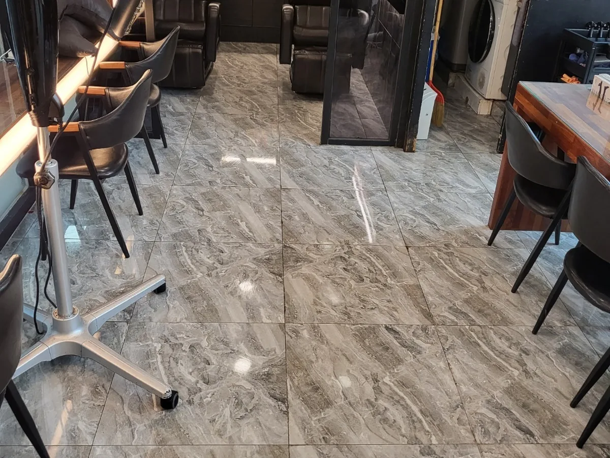 옥천군 청산면 바닥 광택 세면대 살균 위생청소 사례 - 행진크린